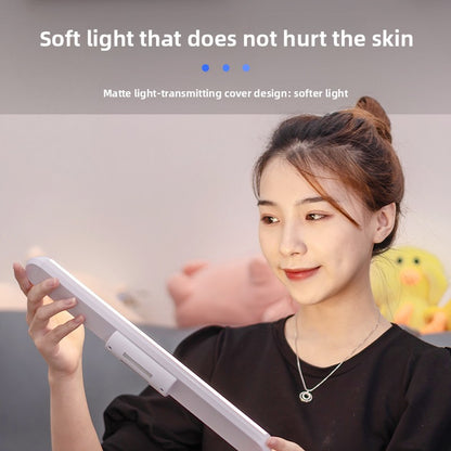 Mirror-mounted LED rechargeable wall lamp