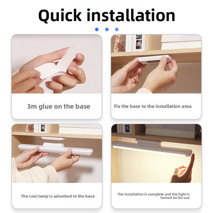 Mirror-mounted LED rechargeable wall lamp