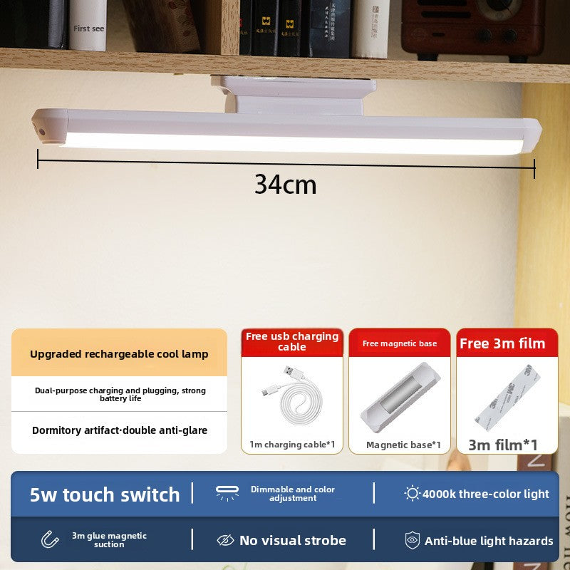 Mirror-mounted LED rechargeable wall lamp