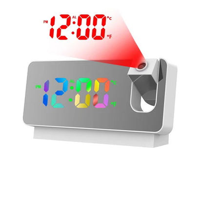 Mirror projection alarm clock