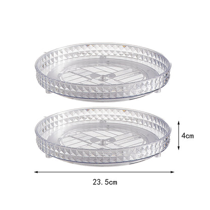 Mirrored rotating storage shelf for dressing table