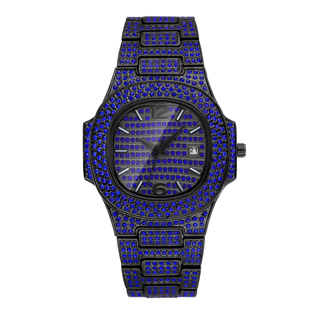 Missfox Hip-Hop Diamond Quartz Watch