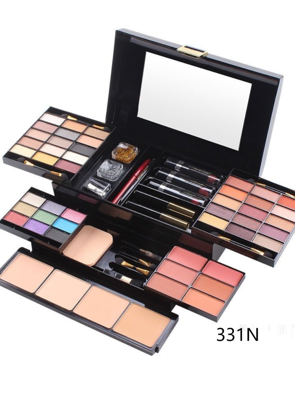 Missrose Multifunctional Makeup Box with Eyeshadow Lipstick Blush
