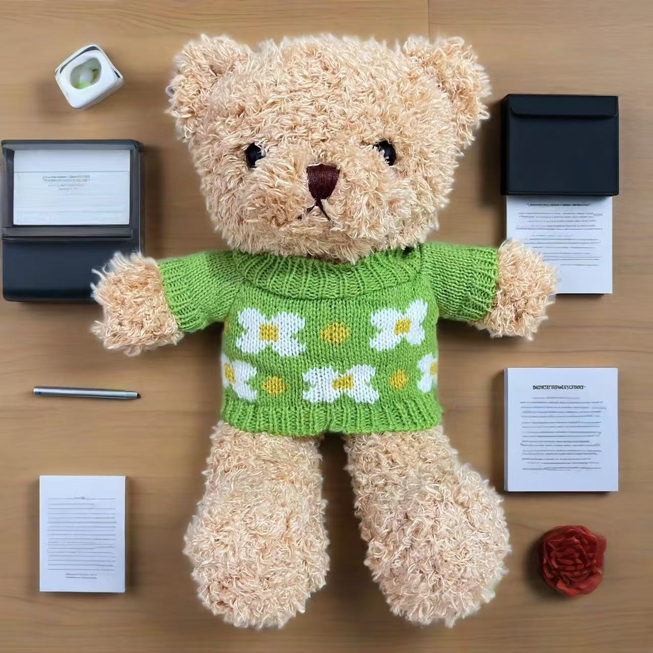 Mittens teddy bear figurine