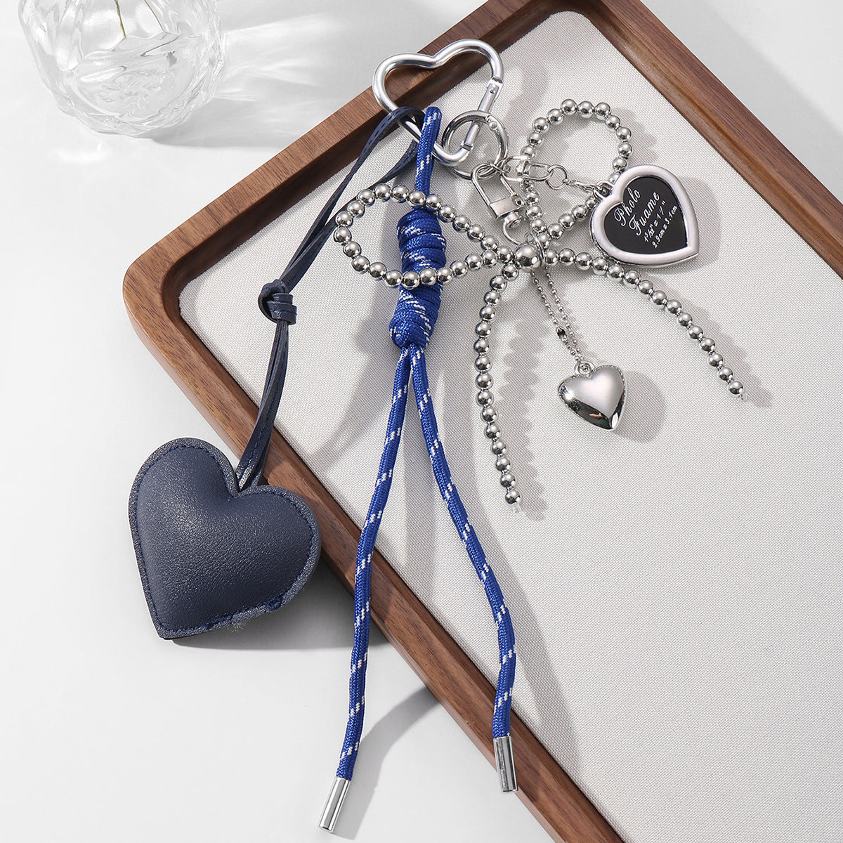 Miu Style Beaded Bow Keychain