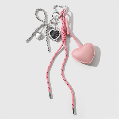 Miu Style Beaded Bow Keychain