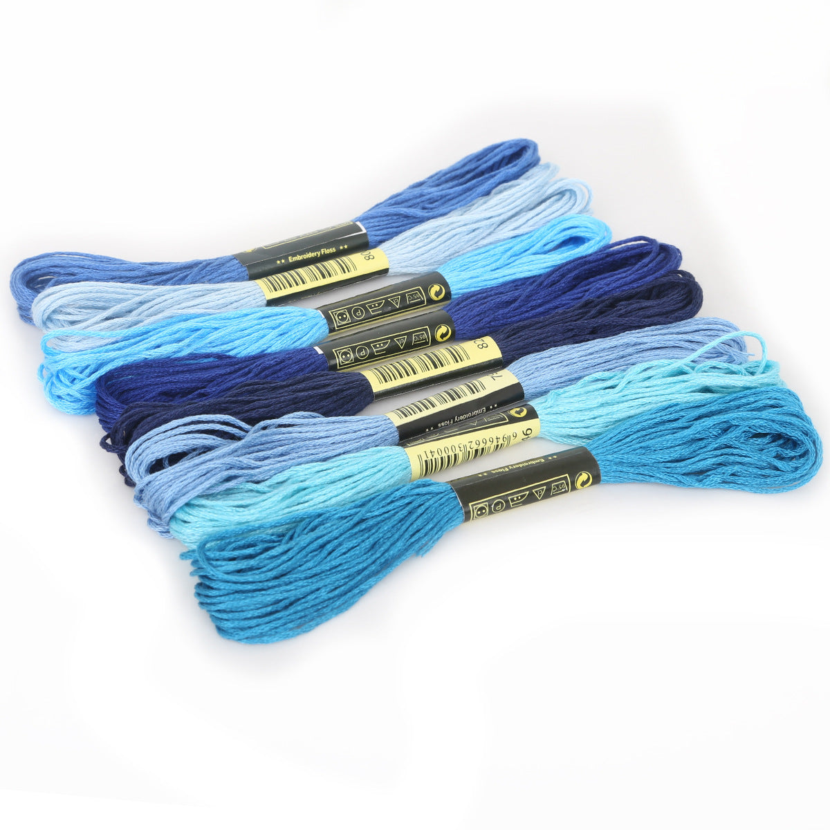 Mixed cross-stitch thread matching and replacement