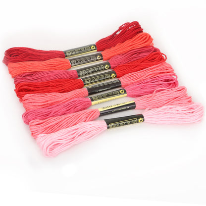 Mixed cross-stitch thread matching and replacement
