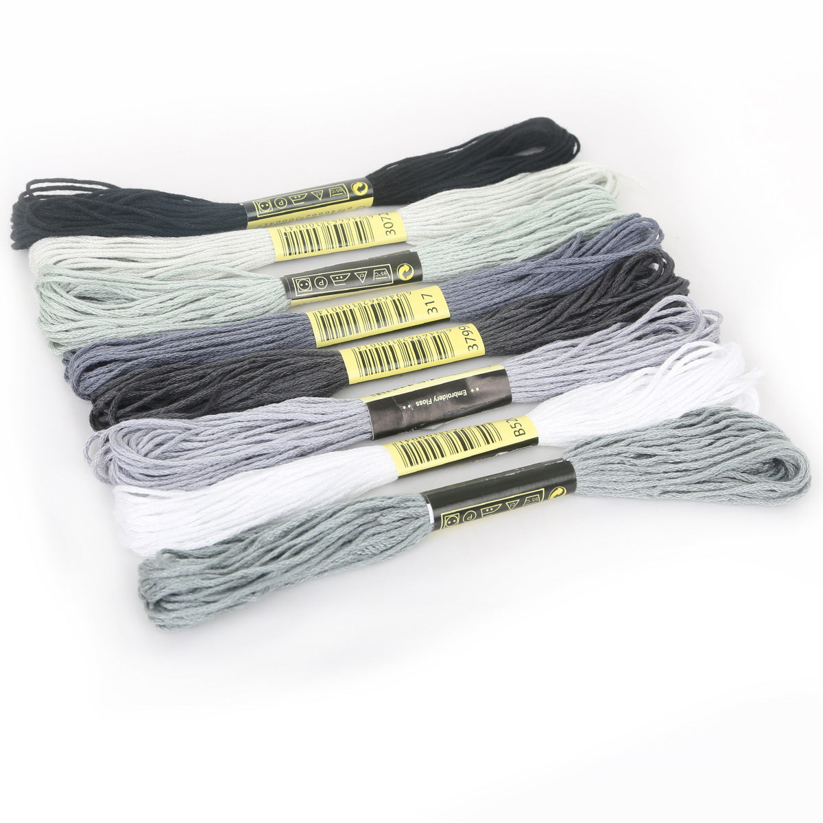 Mixed cross-stitch thread matching and replacement