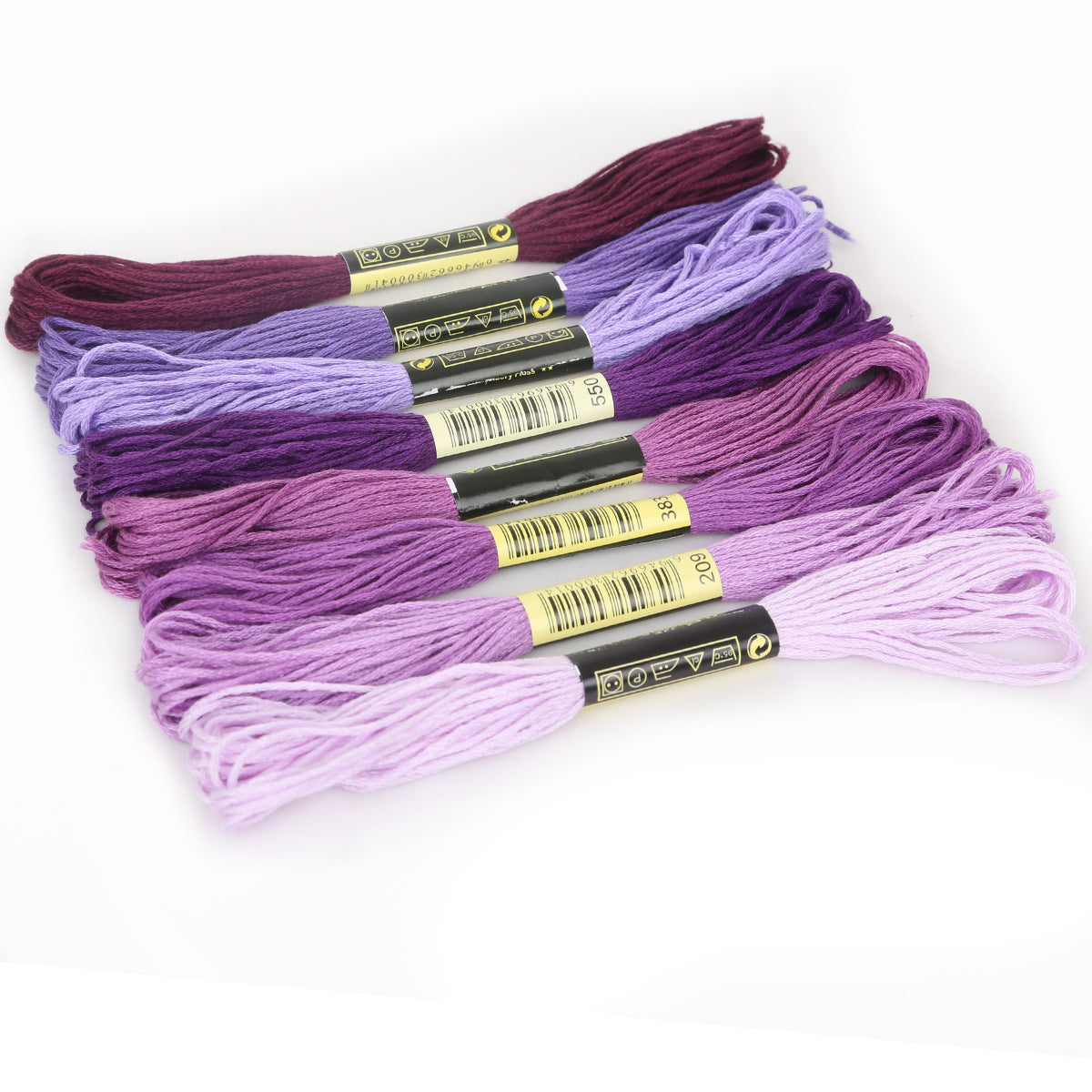 Mixed cross-stitch thread matching and replacement