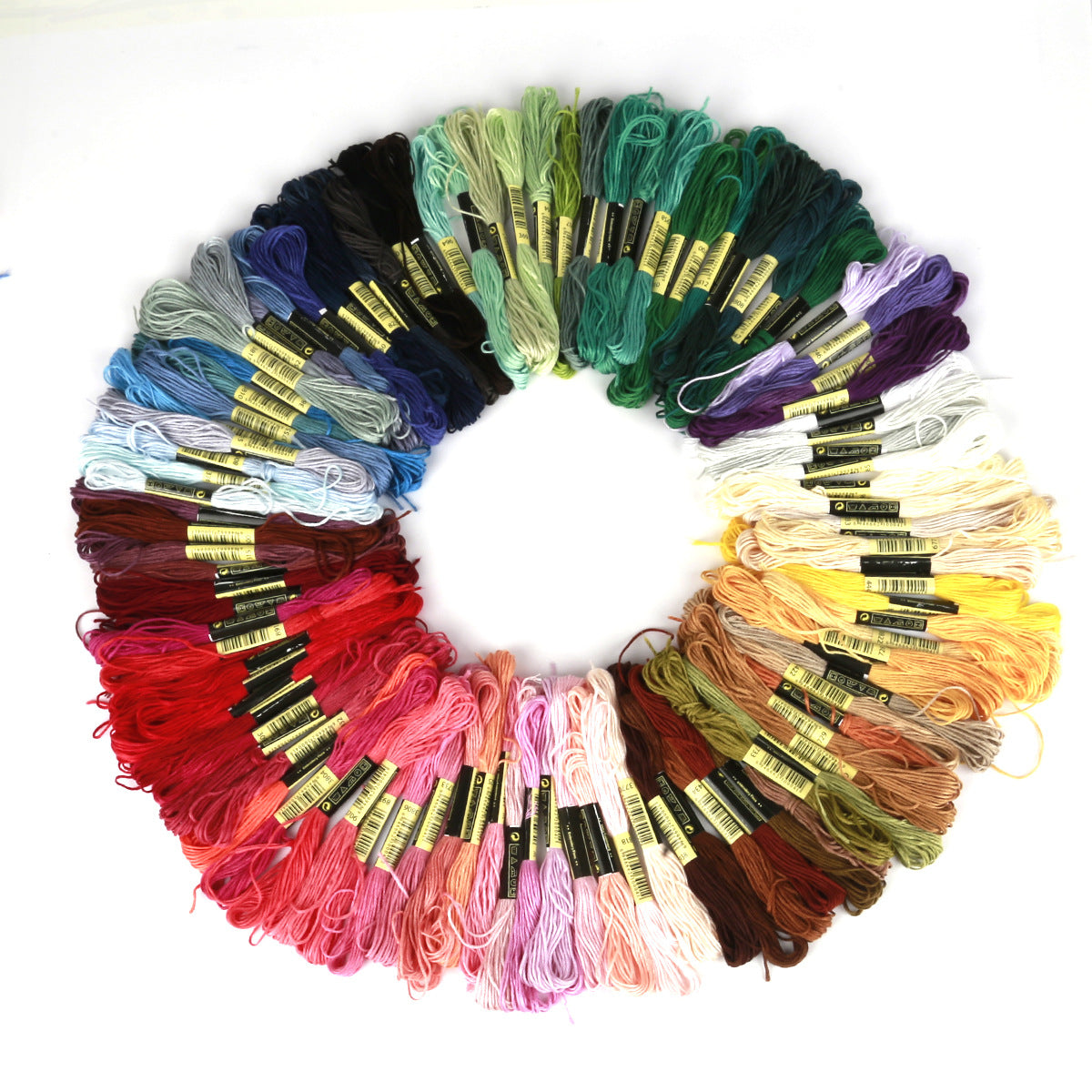 Mixed cross-stitch thread matching and replacement