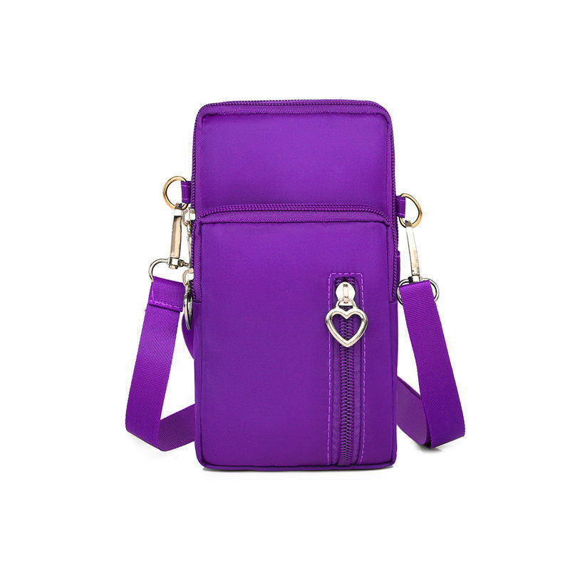 Mobile phone bag with a cross-body strap for women