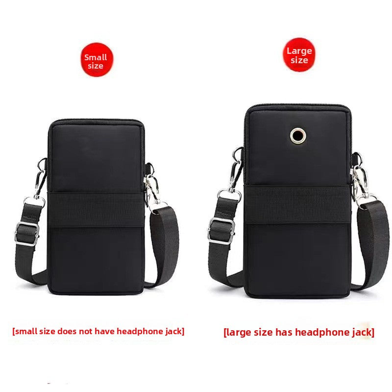 Mobile phone bag with a cross-body strap for women