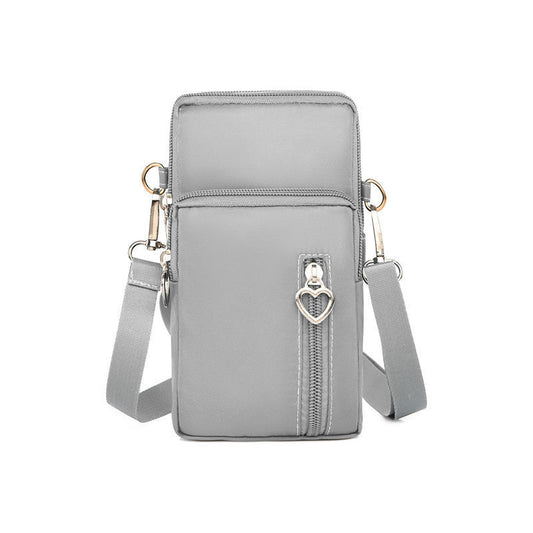 Mobile phone bag with a cross-body strap for women