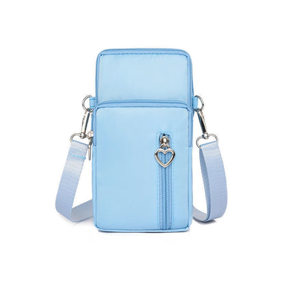 Mobile phone bag with a cross-body strap for women