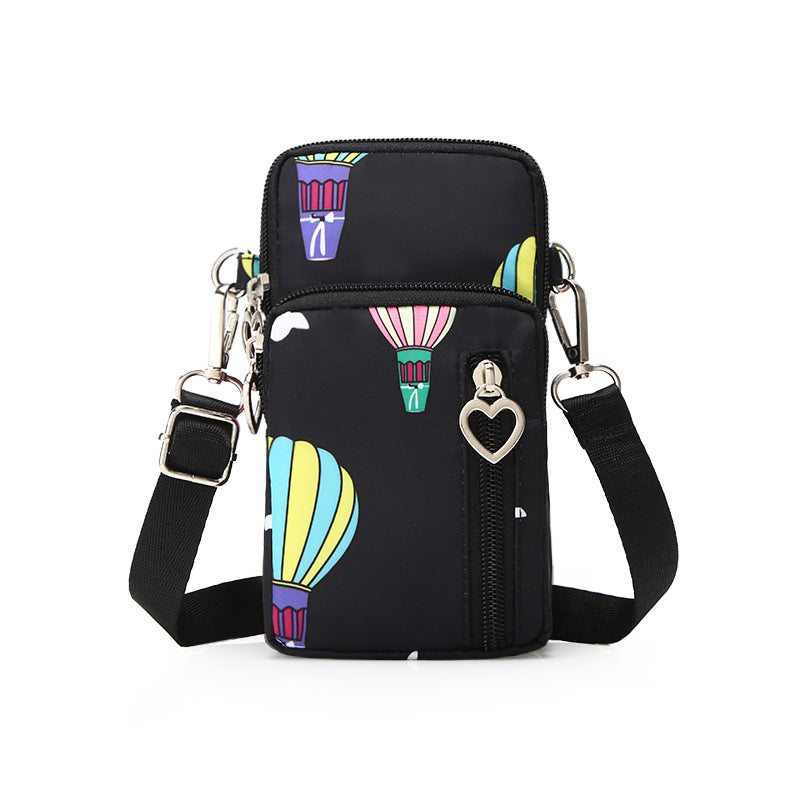 Mobile phone bag with a cross-body strap for women