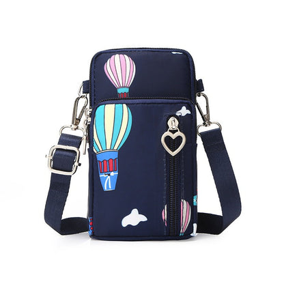 Mobile phone bag with a cross-body strap for women