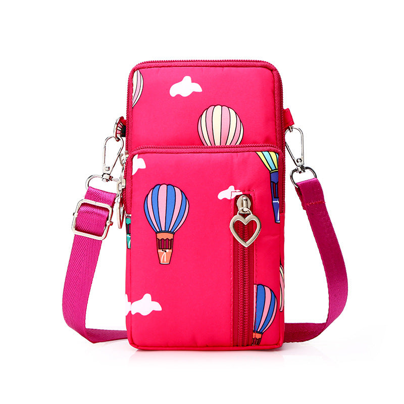 Mobile phone bag with a cross-body strap for women