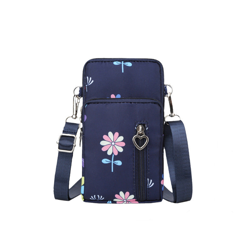 Mobile phone bag with a cross-body strap for women