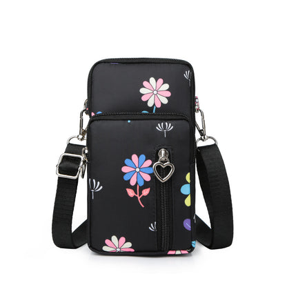 Mobile phone bag with a cross-body strap for women