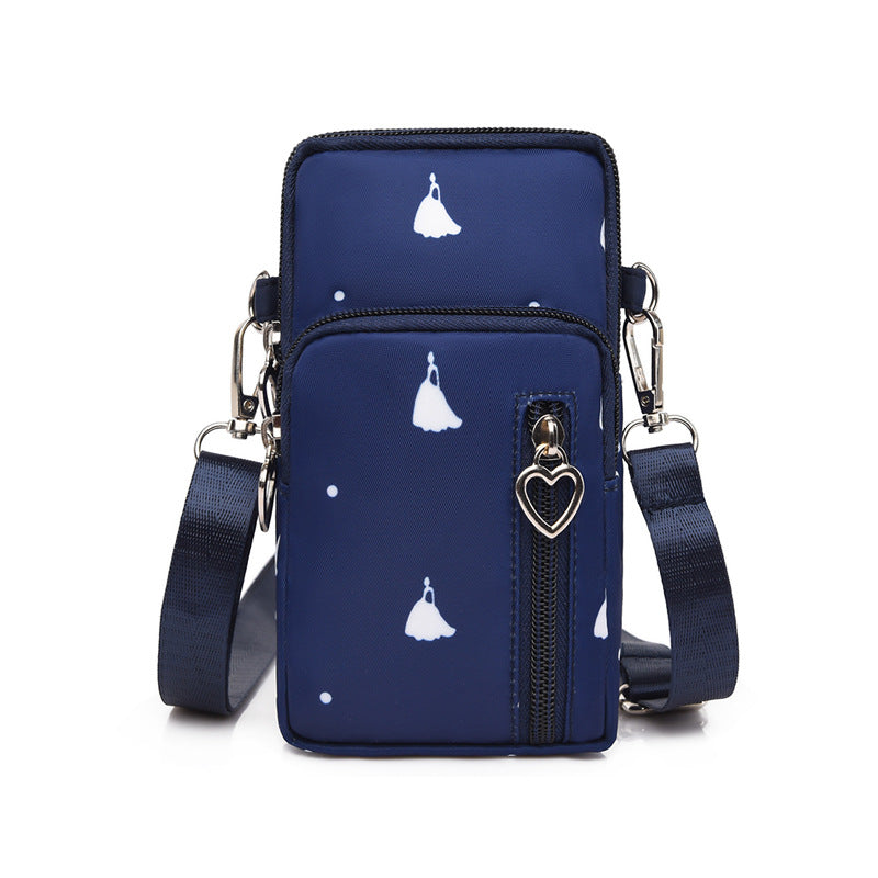 Mobile phone bag with a cross-body strap for women