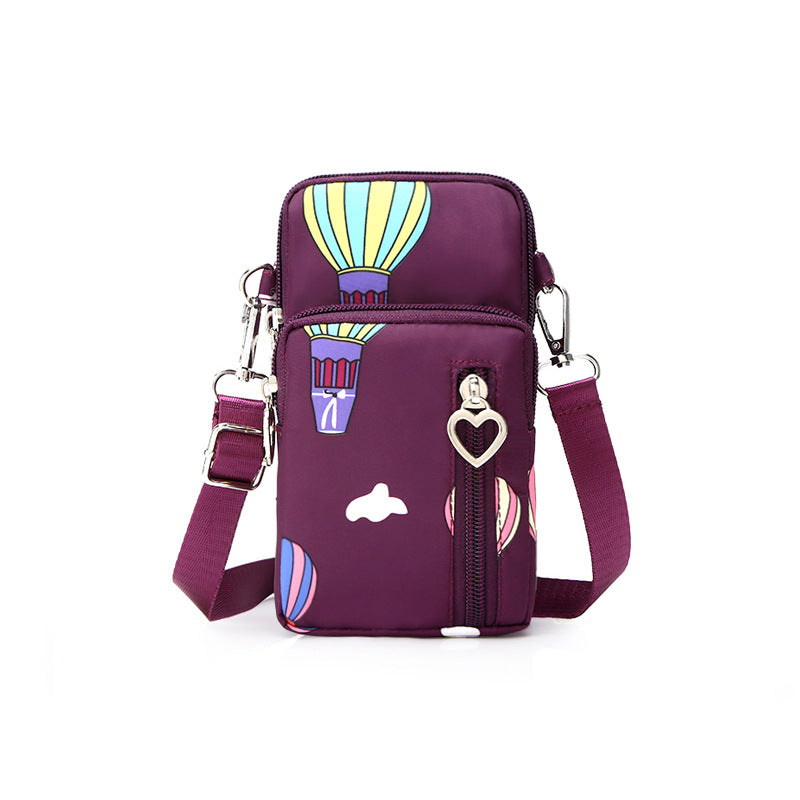 Mobile phone bag with a cross-body strap for women