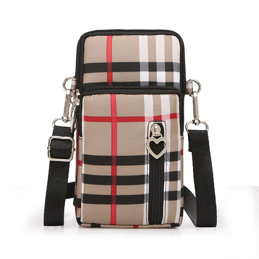 Mobile phone bag with a cross-body strap for women