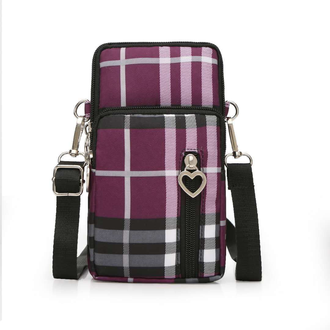 Mobile phone bag with a cross-body strap for women