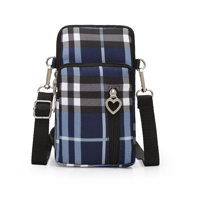 Mobile phone bag with a cross-body strap for women