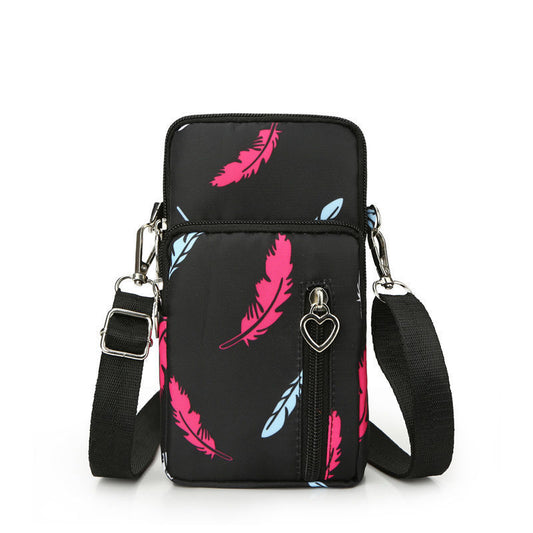 Mobile phone bag with a cross-body strap for women