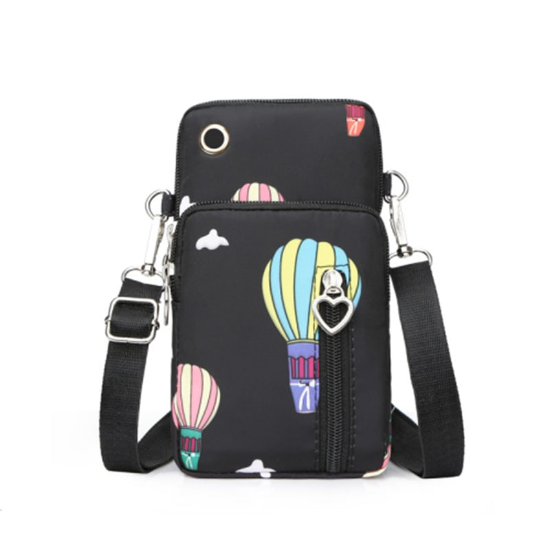 Mobile phone bag with a cross-body strap for women