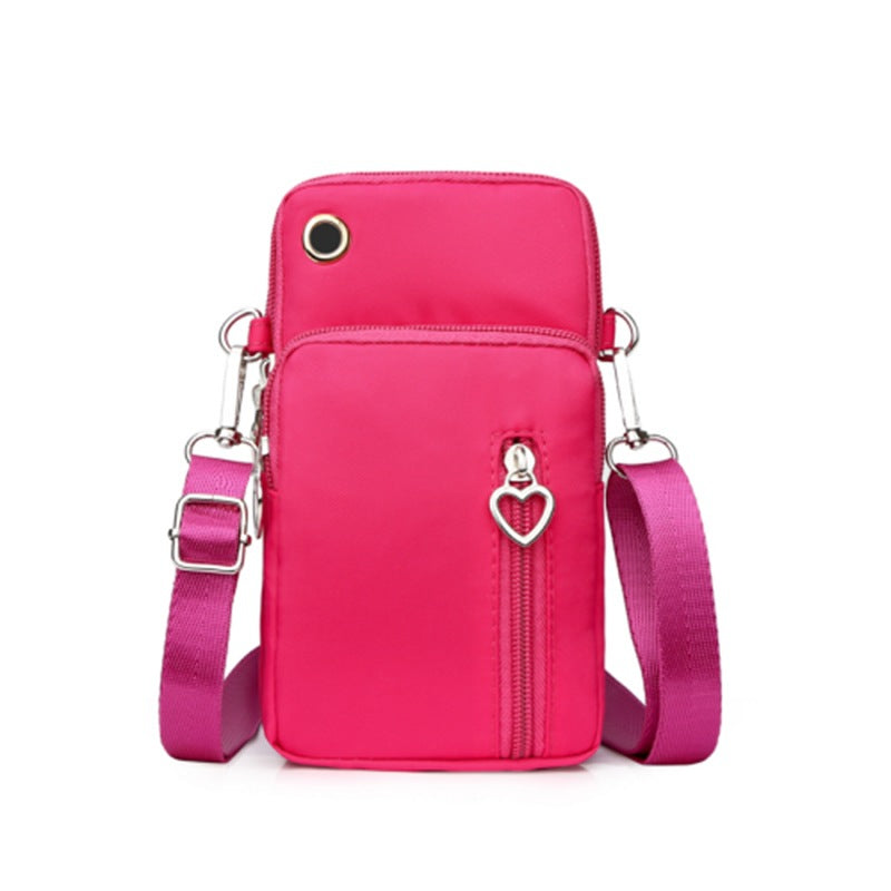 Mobile phone bag with a cross-body strap for women