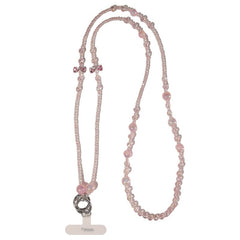 Pink Crystal Bow Bead Crossbody Chain CN Plug