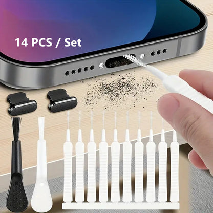 Mobile phone charging interface cleaning kit