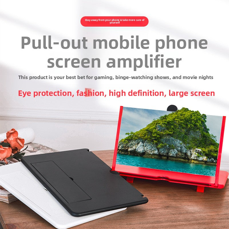 Mobile Phone Screen Amplifier with Desktop Bracket