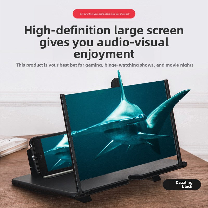 Mobile Phone Screen Amplifier with Desktop Bracket
