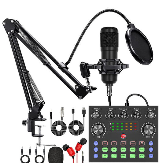 Mobile phone sound card English podcast equipment kit