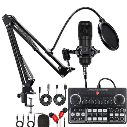Mobile phone sound card English podcast equipment kit