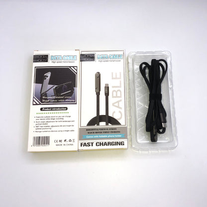 Mobile Phone Stand with Elbow Charging Cable