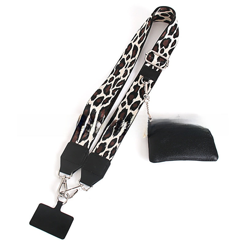 Mobile phone wide shoulder strap crossbody shoulder strap