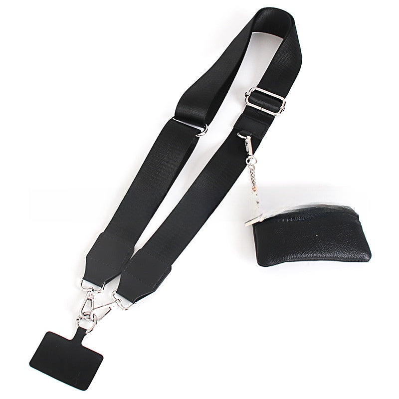 Mobile phone wide shoulder strap crossbody shoulder strap