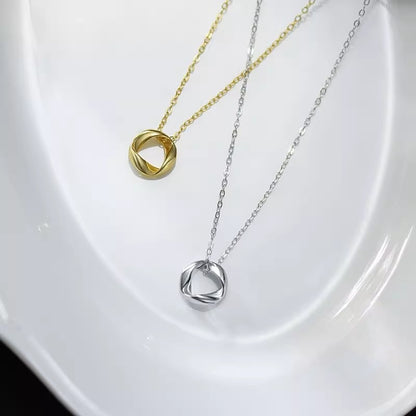 Mobius Ring Necklace for Women