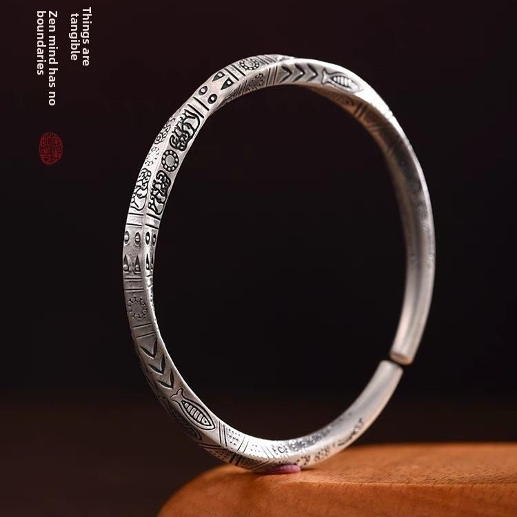 Möbius Ring Pure Silver Bracelet
