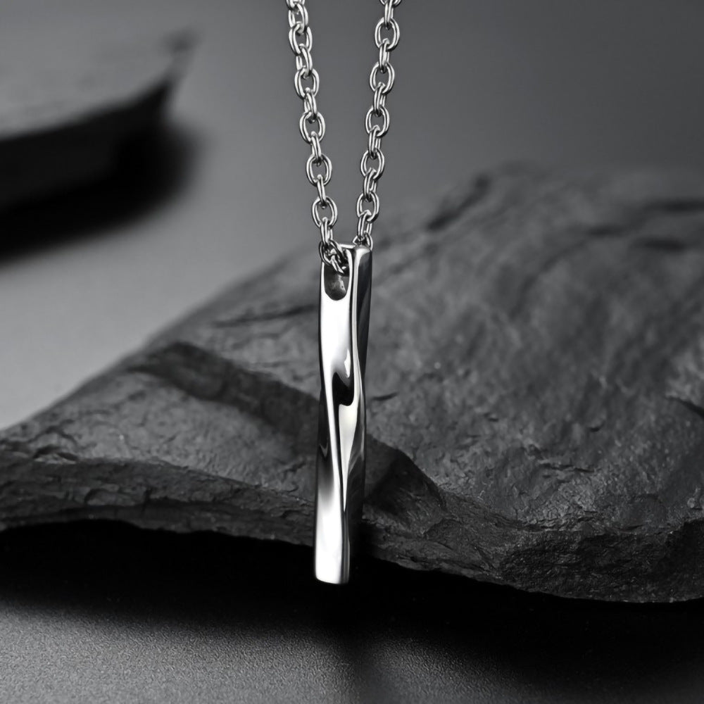Mobius Spiral Alloy Necklace