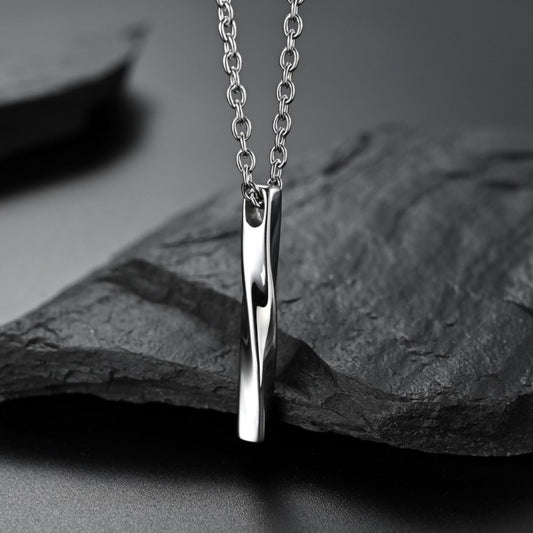 Mobius Spiral Alloy Necklace
