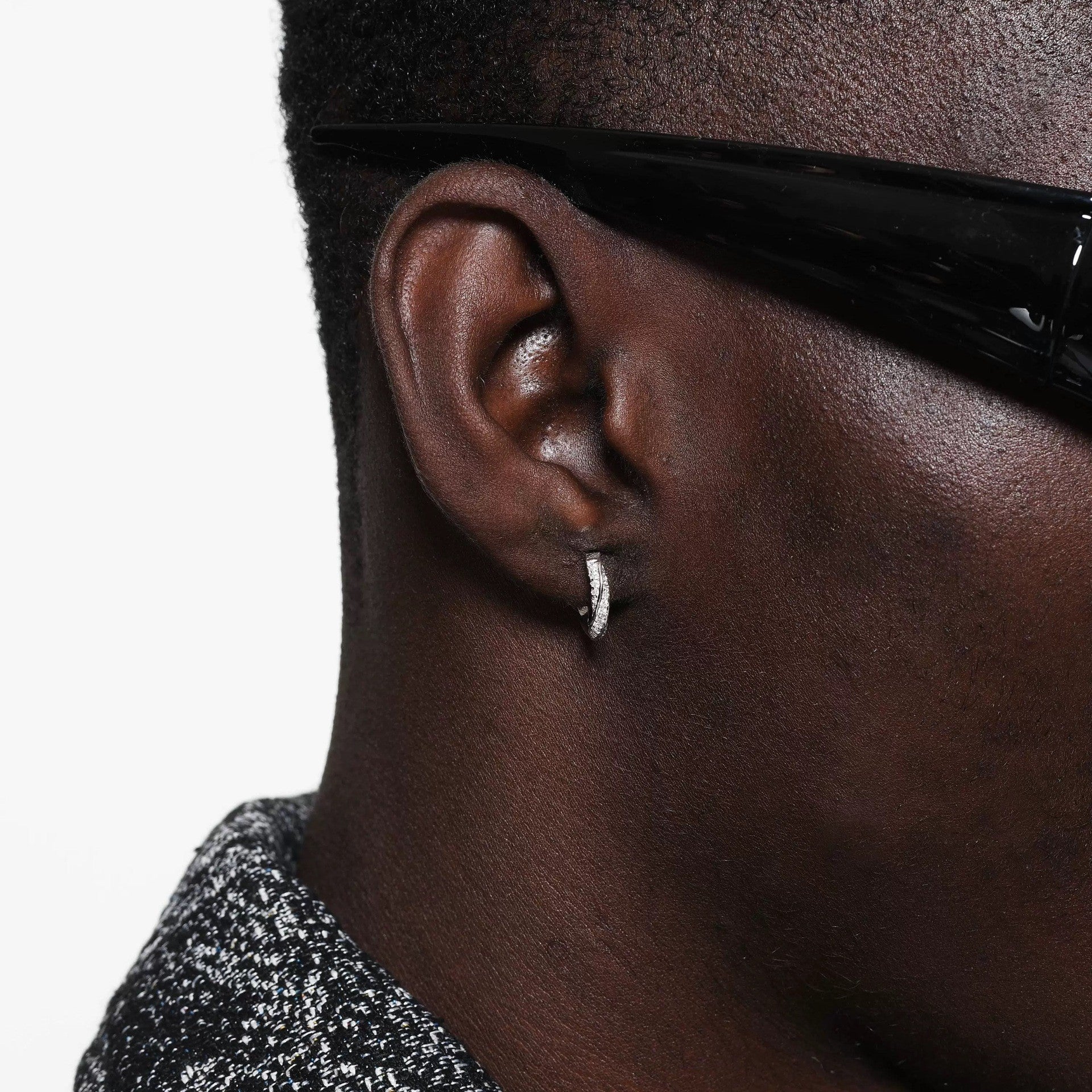 Mobius Zircon Earrings