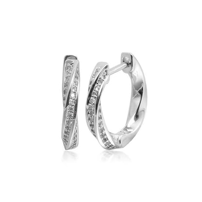 Mobius Zircon Earrings