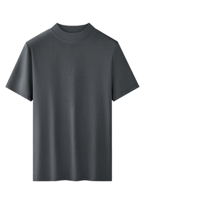 Modal Half High Collar Short Sleeve T-shirt