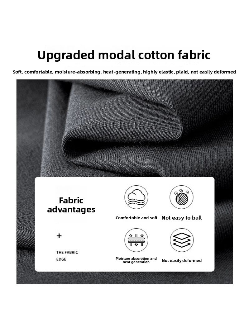 Modal Half High Collar Short Sleeve T-shirt