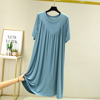 Modal short-sleeved nightgown